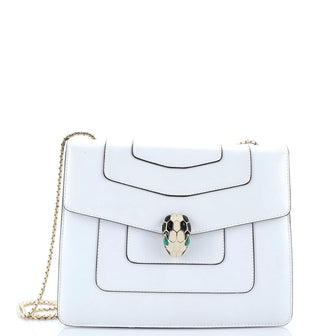 Bvlgari Serpenti Forever Square Shoulder Bag Leather Medium