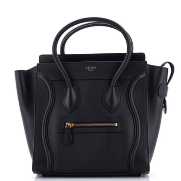 Celine Luggage Bag Smooth Leather Micro