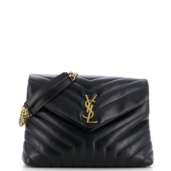 Saint Laurent Loulou Shoulder Bag Matelasse Chevron Leather Medium