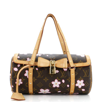 Louis Vuitton Papillon Handbag Limited Edition Cherry Blossom Monogram