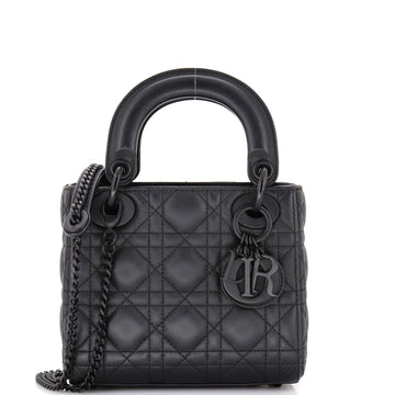 Christian Dior Ultra Matte Lady Dior Chain Bag Cannage Quilt Calfskin Mini