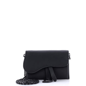 Christian Dior Ultra Matte Saddle Nano Pouch Leather