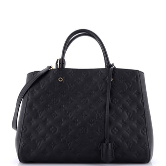Louis Vuitton Montaigne Handbag Monogram Empreinte Leather GM