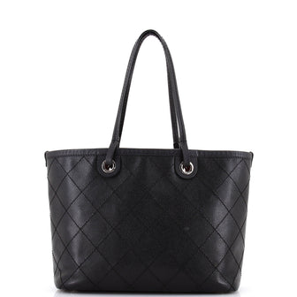 Chanel Fever Tote Quilted Caviar Medium
