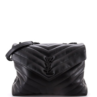 Saint Laurent Loulou Shoulder Bag Matelasse Chevron Leather Medium