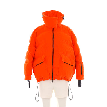 Moncler Women's Atena Hooded Puffer Jacket Quilted Velvet with Down