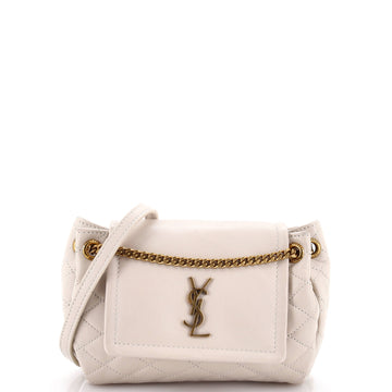 Saint Laurent Nolita Satchel Quilted Leather Mini