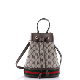 Gucci Ophidia Bucket Bag GG Coated Canvas Small