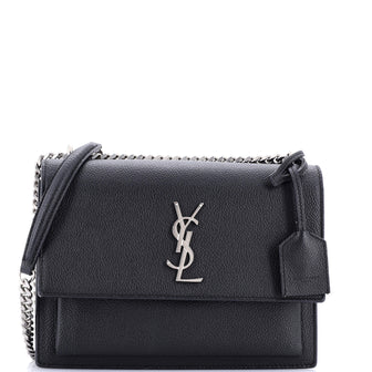 Saint Laurent Sunset Crossbody Bag Leather Medium