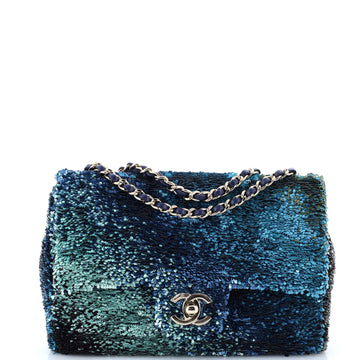 Chanel Flap Bag Multicolor Sequins Medium