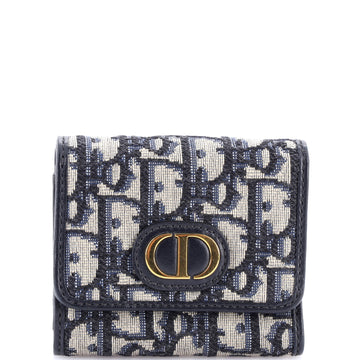 Christian Dior 30 Montaigne Lotus Wallet Oblique Canvas Compact