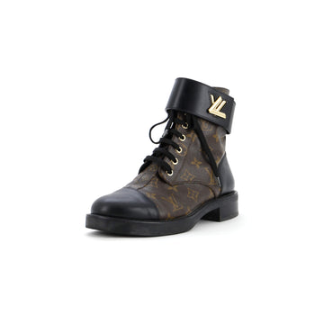Louis Vuitton Women's Wonderland Flat Ranger Boots Monogram Canvas and Leather