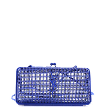 Saint Laurent Monogram Evening Cage Minaudiere Metal with Leather
