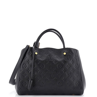 Louis Vuitton Montaigne Handbag Monogram Empreinte Leather MM