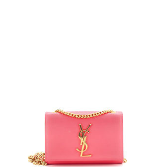 Saint Laurent Classic Monogram Crossbody Bag Grainy Leather Small