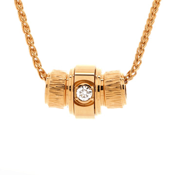 Piaget Possession Decor Palace Barrel Pendant Necklace 18K Rose Gold with Diamond