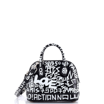 Balenciaga Graffiti Ville Bag Crocodile Embossed Leather XXS