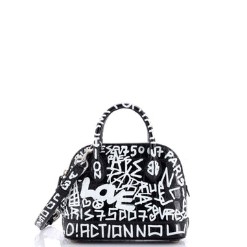 Balenciaga Graffiti Ville Bag Crocodile Embossed Leather XXS