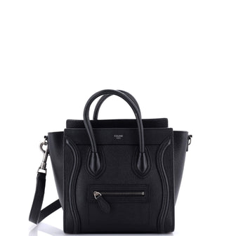 Celine Luggage Bag Grainy Leather Nano