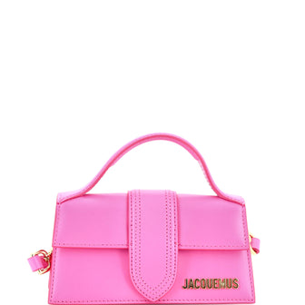 Jacquemus Le Bambino Top Handle Flap Bag Leather