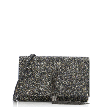 Saint Laurent Classic Monogram Tassel Chain Wallet Glitter