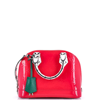 Louis Vuitton Alma Handbag Monogram Vernis with Monogram Canvas and Epi Leather BB