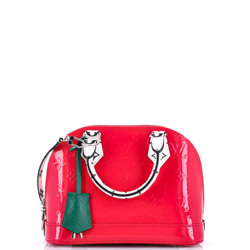 Louis Vuitton Alma Handbag Monogram Vernis with Monogram Canvas and Epi Leather BB