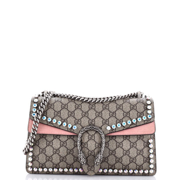Gucci Dionysus Bag Crystal Embellished GG Coated Canvas Small