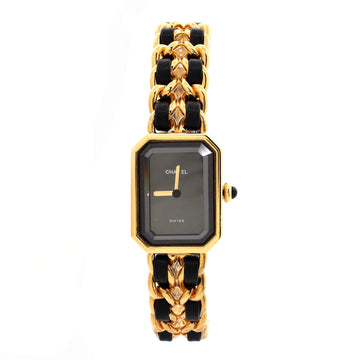 Chanel Premiere Rock Quartz Watch Plated Metal and Leather 20