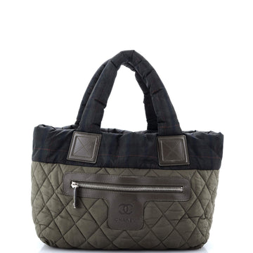 Chanel Coco Cocoon Reversible Tote Quilted Printed Nylon Small