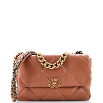Chanel 19 Flap Bag Quilted Leather Medium