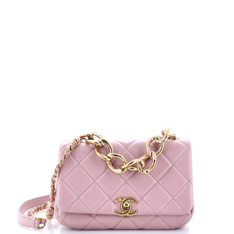 Chanel Color Match Flap Bag Quilted Lambskin Small