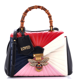 Gucci Queen Margaret Top Handle Bag Multicolor Quilted Leather Medium