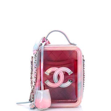Chanel Filigree Vertical Vanity Case PVC with Lambskin