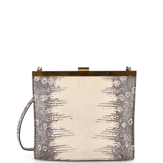 Celine Clasp Crossbody Bag Lizard Mini