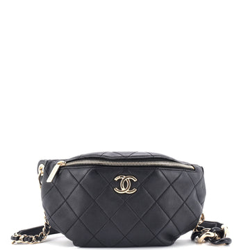 Chanel Resin Elegant Chain Belt Bag Quilted Lambskin