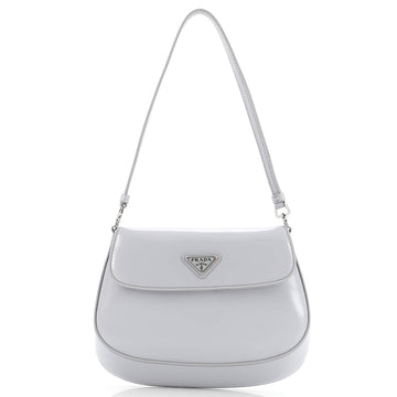 Prada Cleo Flap Shoulder Bag Spazzolato Leather Small