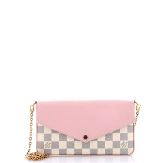 Louis Vuitton Felicie Pochette Damier and Leather
