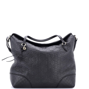 Gucci Bree Convertible Top Handle Bag Guccissima Leather Medium