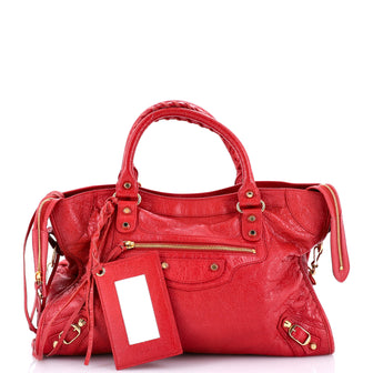 Balenciaga City Classic Studs Bag Leather Medium
