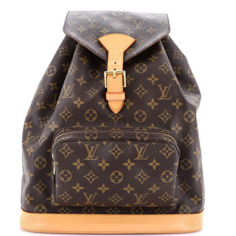 Louis Vuitton Vintage Montsouris Backpack Monogram Canvas GM