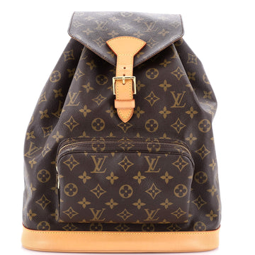 Louis Vuitton Vintage Montsouris Backpack Monogram Canvas GM