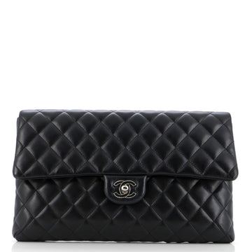 Chanel Classic Flap Clutch Quilted Lambskin