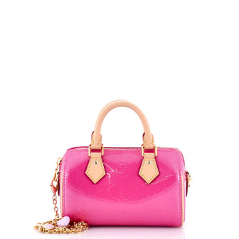 Louis Vuitton Chain Speedy Bandouliere NM Bag Limited Edition Valentine Monogram Vernis Nano