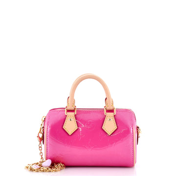 Louis Vuitton Chain Speedy Bandouliere NM Bag Limited Edition Valentine Monogram Vernis Nano