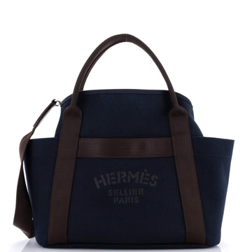 Hermes Sac De Pansage Groom Handbag Canvas