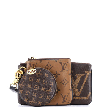 Louis Vuitton Trio Pouch Set Reverse Monogram Giant