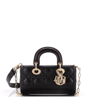Christian Dior Lady D-Joy Bag Cannage Quilt Lambskin Small