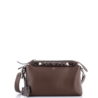 Fendi By The Way Satchel Leather with Zucca Embossed Detail Small