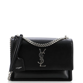 Saint Laurent Sunset Crossbody Bag Leather Medium